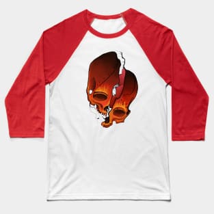 Fire Skull Baseball T-Shirt